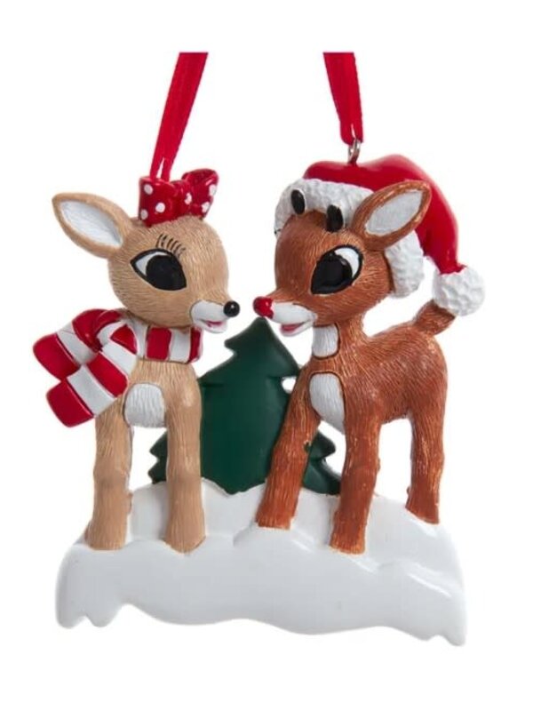 Rudolph The Red Nose Reindeer® & Clarice Family of 2 Ornament