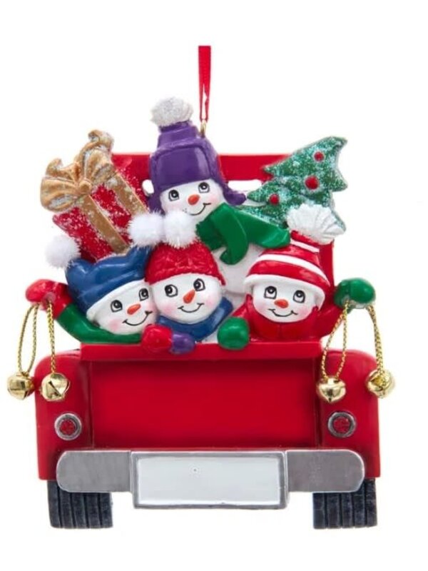 Snow Family with Truck - 4
