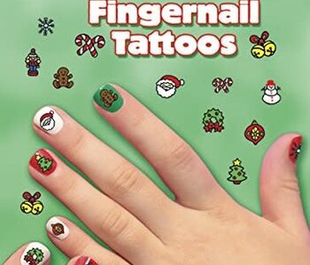 Christmas Fingernail Tattoos