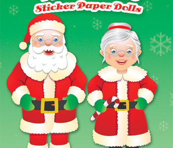 Santa & Mrs. Claus Sticker Paper Dolls