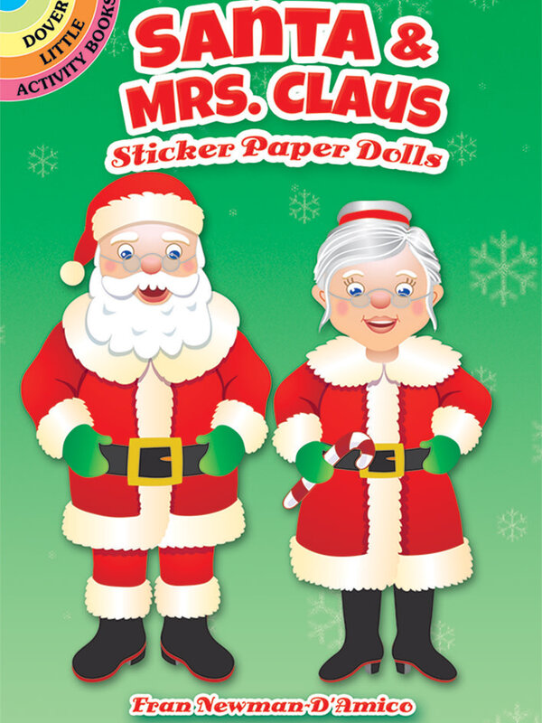 Santa & Mrs. Claus Sticker Paper Dolls