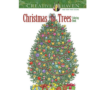 Christmas Trees Coloring Book