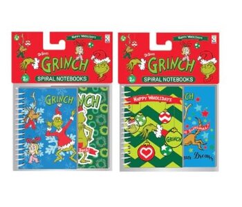 Grinch Spiral Notebook - 2 Pack