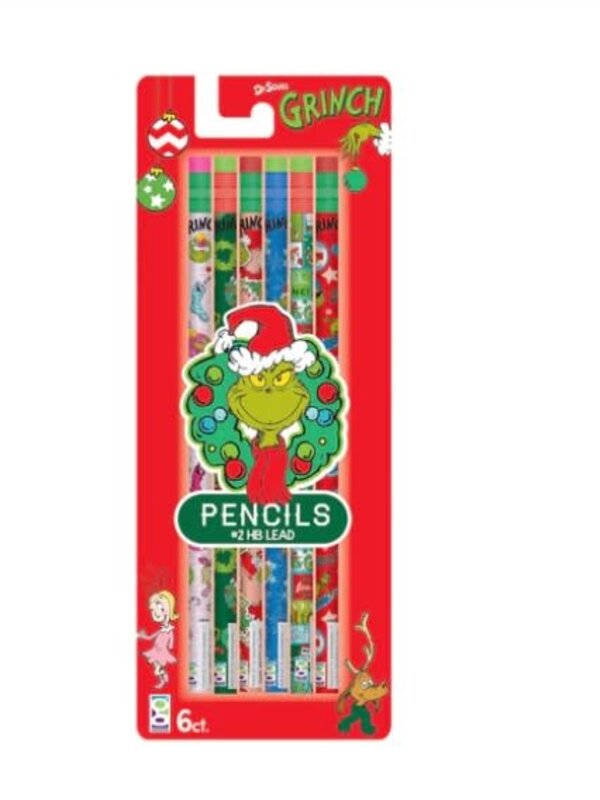 6ct. Dr. Seuss™ The Grinch Pencils