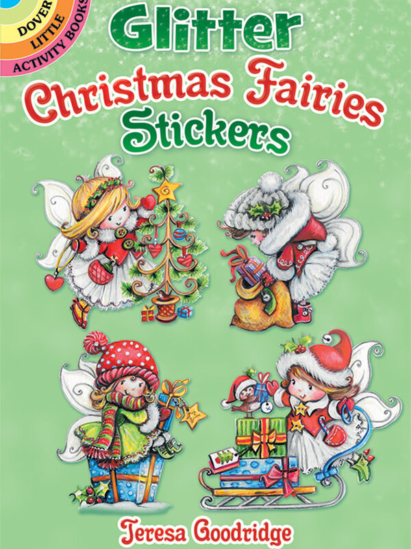 Glitter Christmas Fairies Stickers