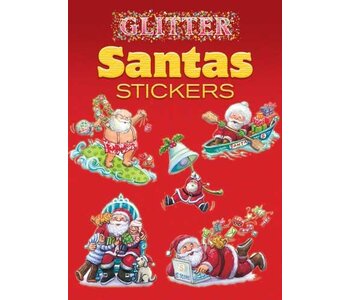 Glitter Santas Stickers