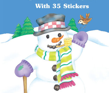 Decorate a Snowman with 35 Stickers