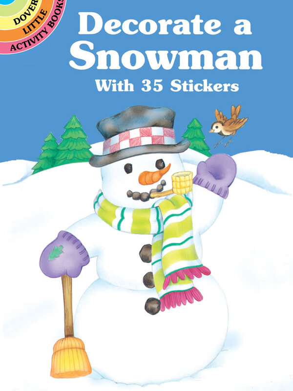 Decorate a Snowman with 35 Stickers