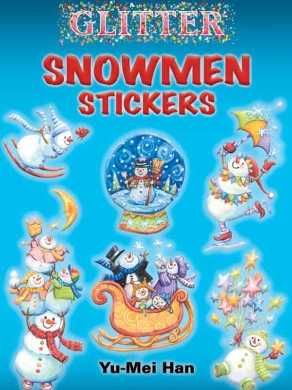 Glitter Snowmen Stickers