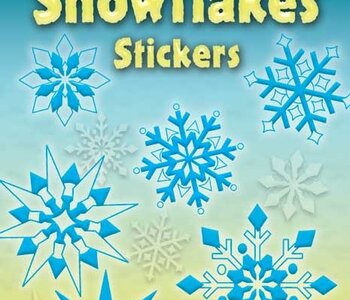 Glitter Snowflakes Stickers