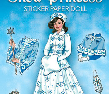 Glitter Snow Princess Sticker Paper Doll