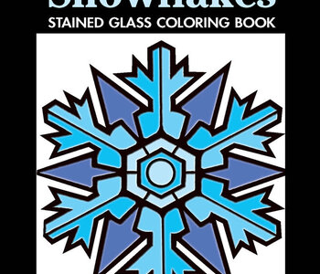Heavenly Snowflakes Stained Glass Coloring Book