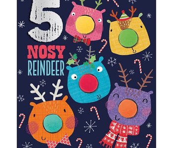 FIVE NOSY REINDEER