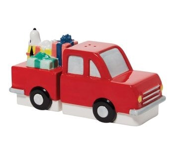 SALT & PEPPER  SNOOPY RED TRUCK