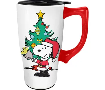 SNOOPY CHRISTMAS TRAVEL MUG