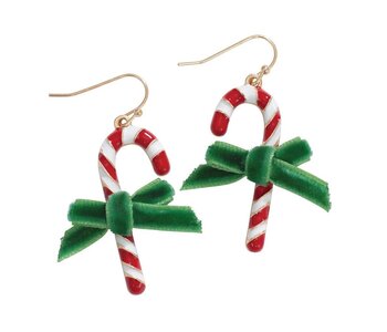 Candy Canes Velvet Bows