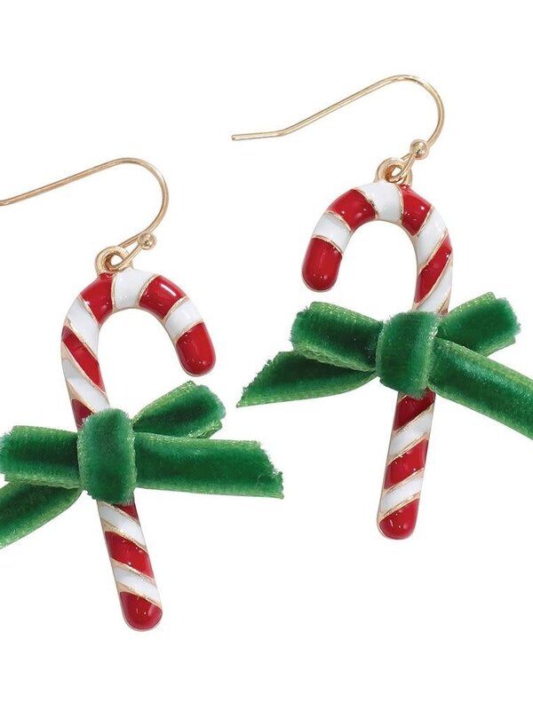 Candy Canes Velvet Bows