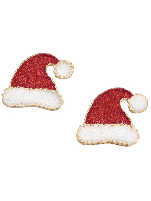 Glitter Santa Hats