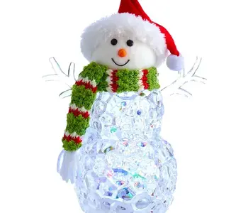 Light-Up Snowman Tablepiece