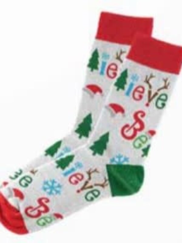 Christmas Believe Socks