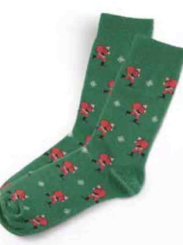 Christmas Santa on Skateboard Socks