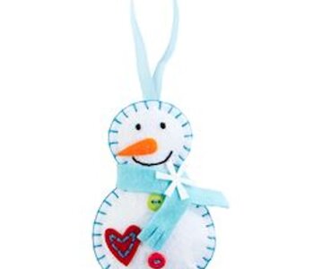 DIY Felt Ornament Kit - Snowman