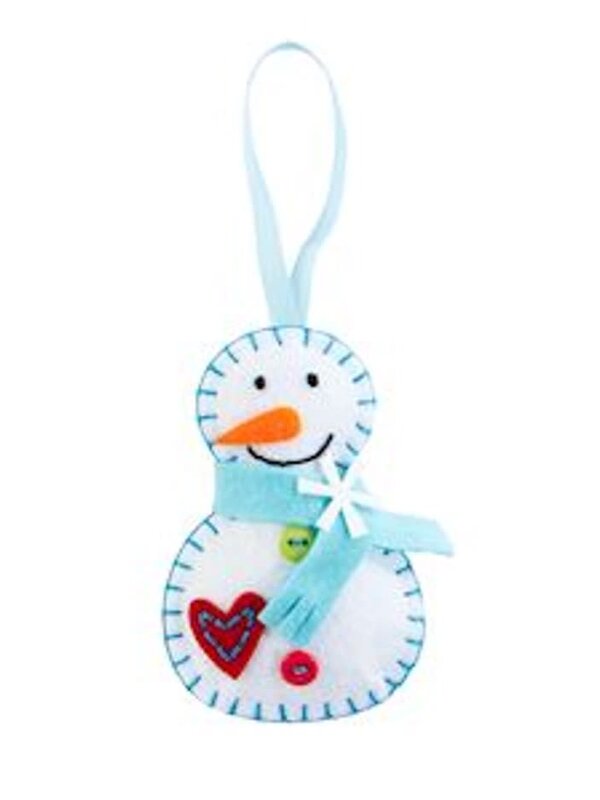 DIY Felt Ornament Kit - Snowman