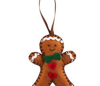 DIY Felt Ornament Kit - Gingerbread Man