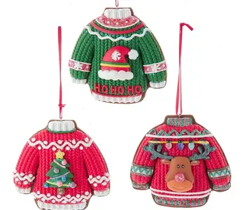 Claydough Ugly Sweater Ornament
