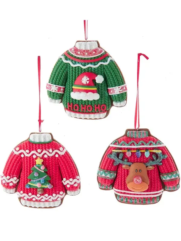 Claydough Ugly Sweater Ornament