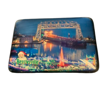 Ariel View Domed Magnet