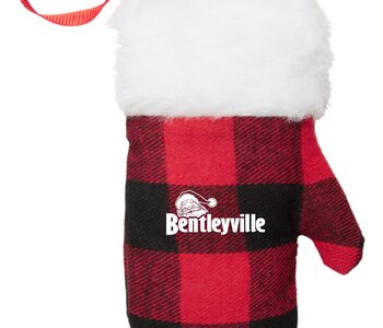 Plaid Mitten Ornament
