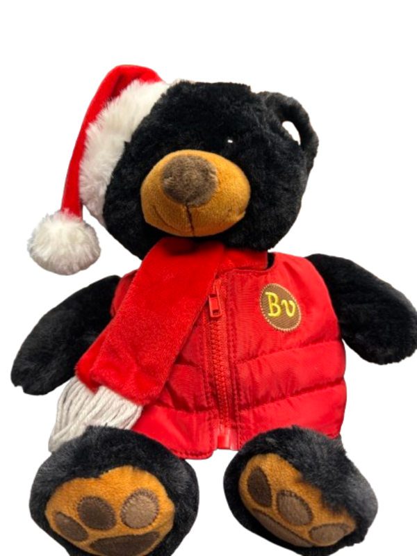 8" Black Bear w/scarf and vest