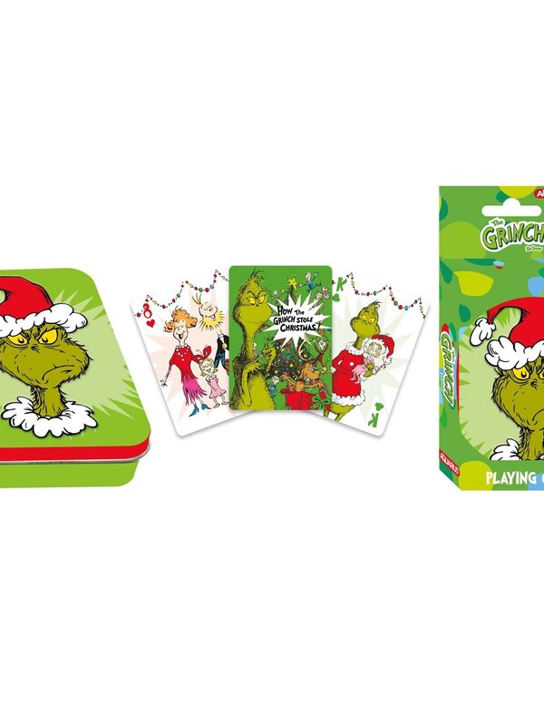 Grinch Playing Cards (Embossed Tin Gift Box Packaging)