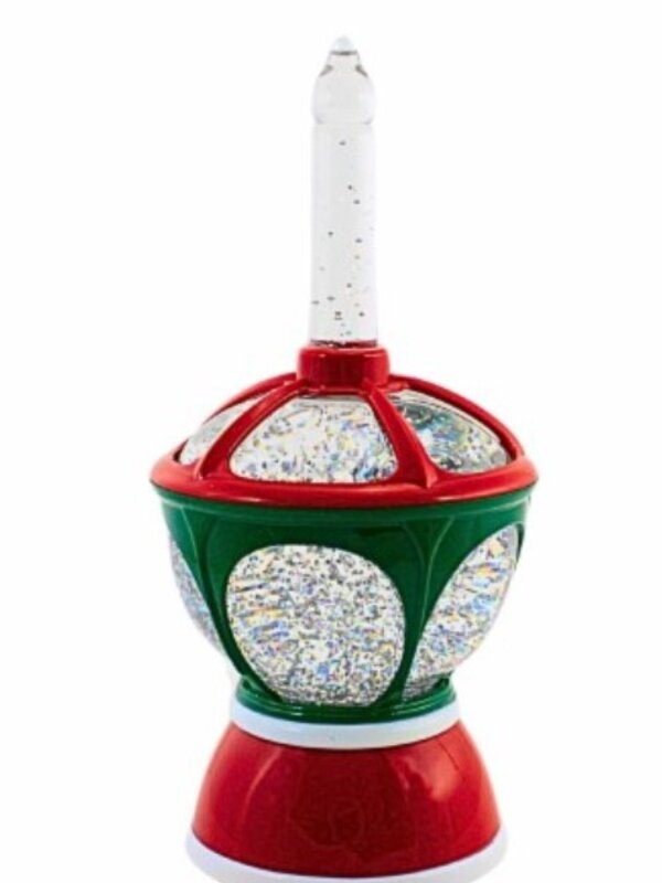 9.75"H LIGHTED SWIRL VINTAGE BUBBLE LIGHT