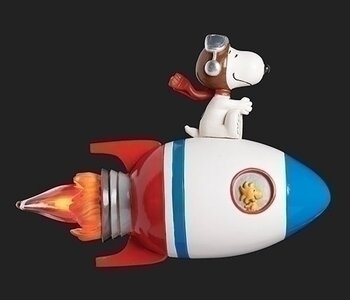 4"H SNOOPY ROCKET NIGHTLIGHT FLICKER BULB