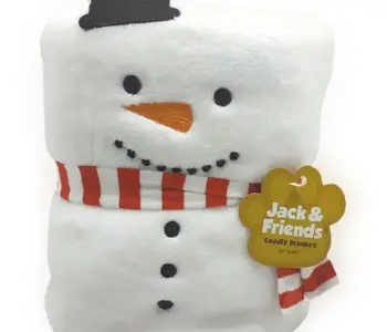 SNOWMAN CUDDLY BLANKET