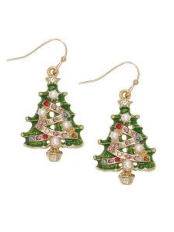 Xmas Tree w Crystal+Pearl