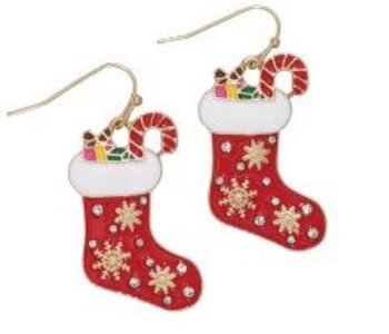 Red Stocking w Snowflakes