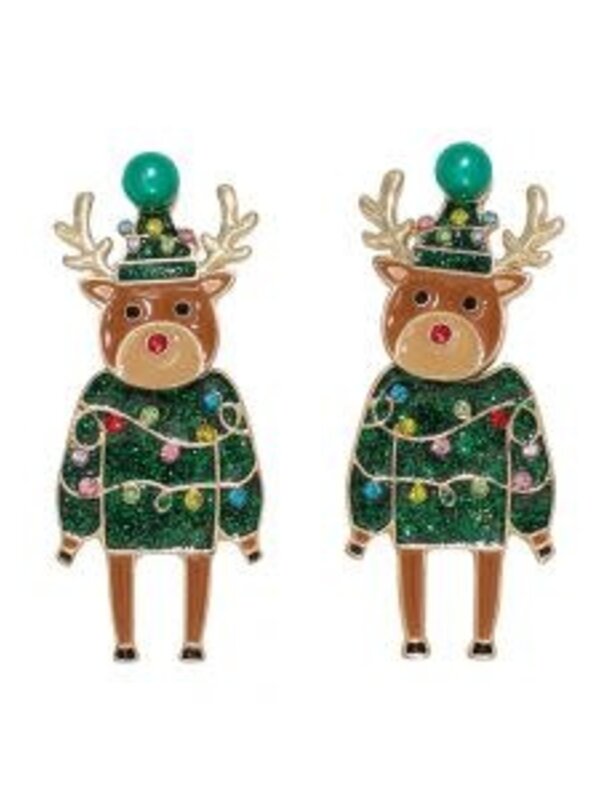 Green Rudolph w Crystals