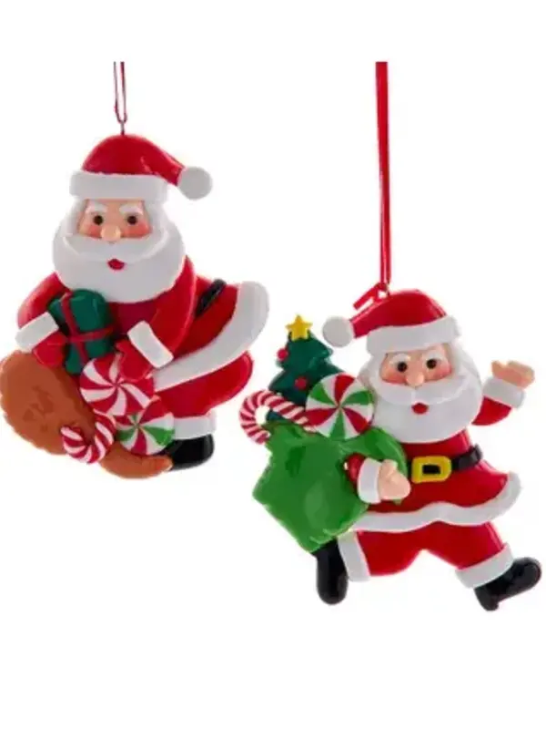 Playful Santa Christmas Ornaments