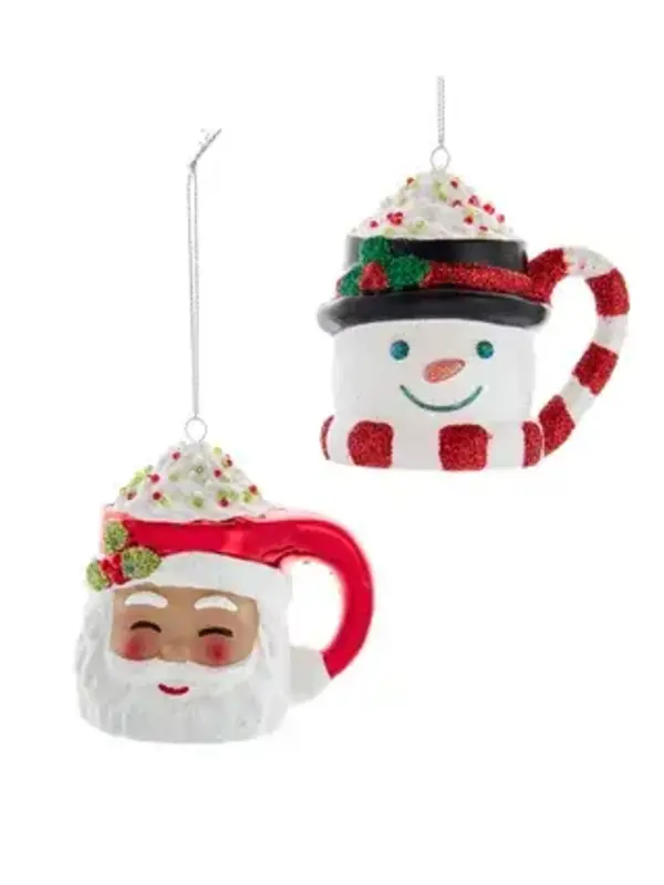 Santa & Snowman Teacup Ornaments