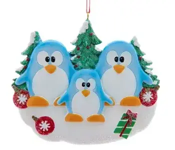 Penguin Family of 3 Ornament