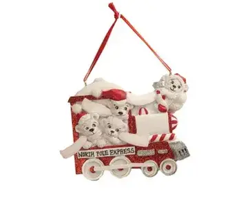 North Pole Express Bear Family Of 4