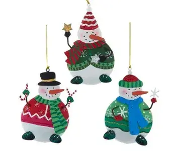 Whimsical Snowman Ornament