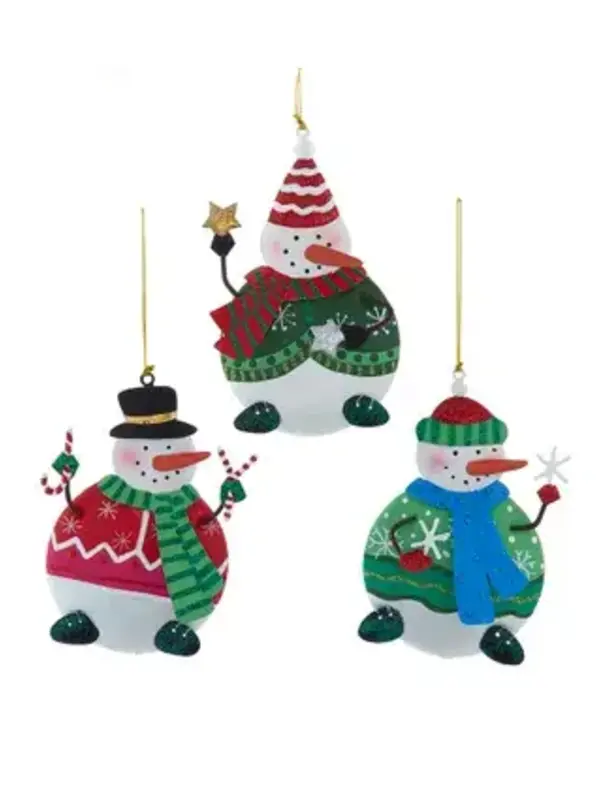 Whimsical Snowman Ornament