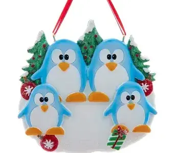 Penguin Family of 4 Ornament
