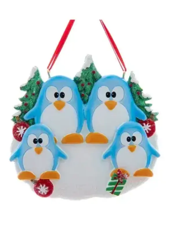 Penguin Family of 4 Ornament