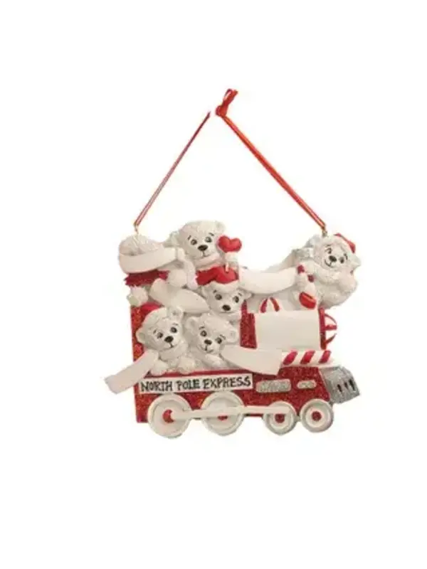 North Pole Express Bear Family Of 5
