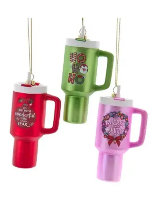 Festive Holiday Travel Mug Ornament